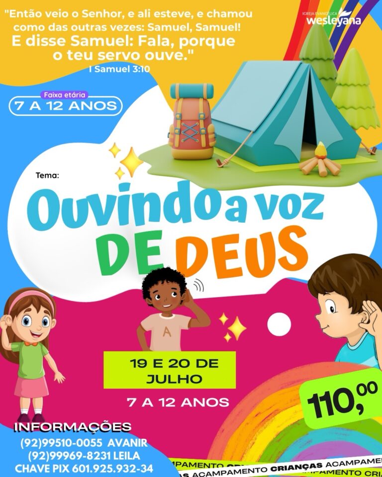 ACAMPAMENTO DE CRIANÇAS 2025